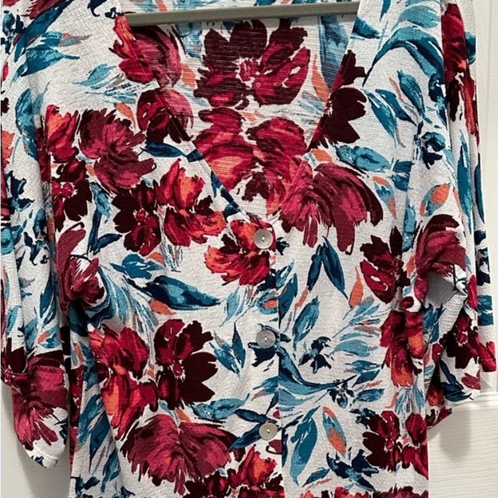 Willow & Root V neck button -up blouse from Buckle. Sz Med Excellent condition
